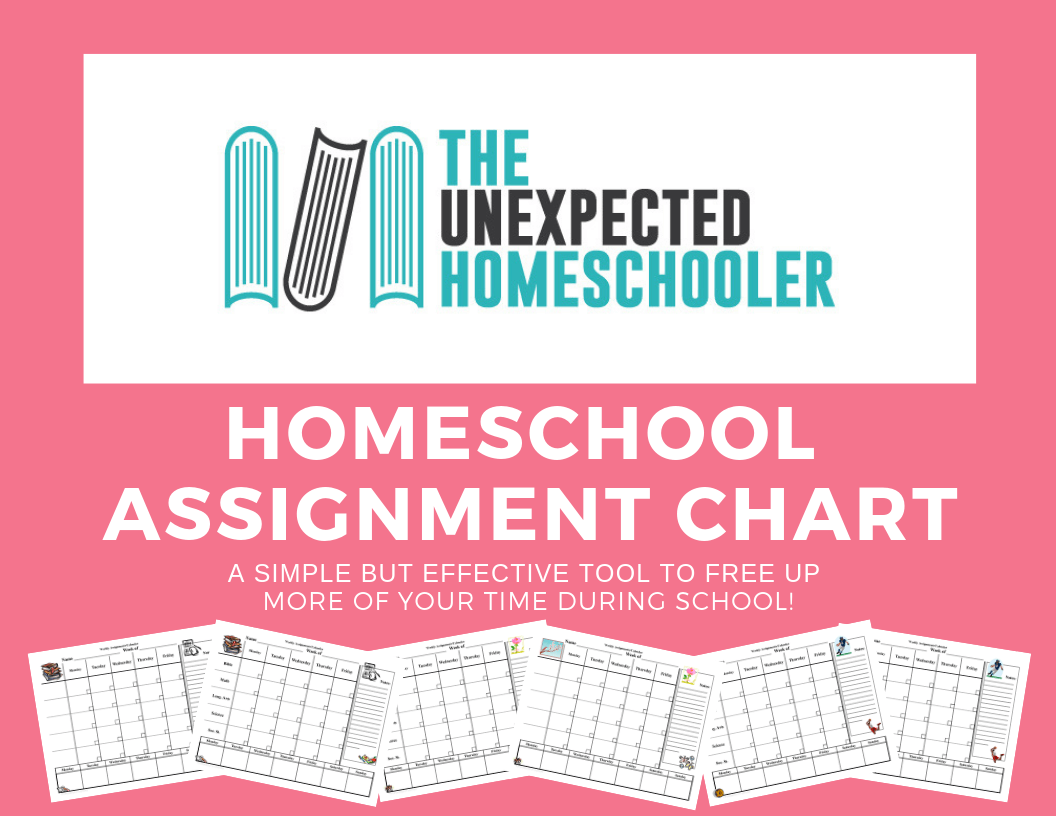 Homeschool Assignment Charts-Fillable Pdf