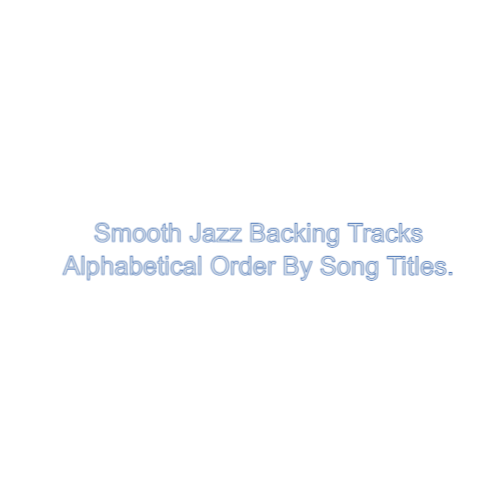 Smooth jazz backing tracks/sheet music bundles from