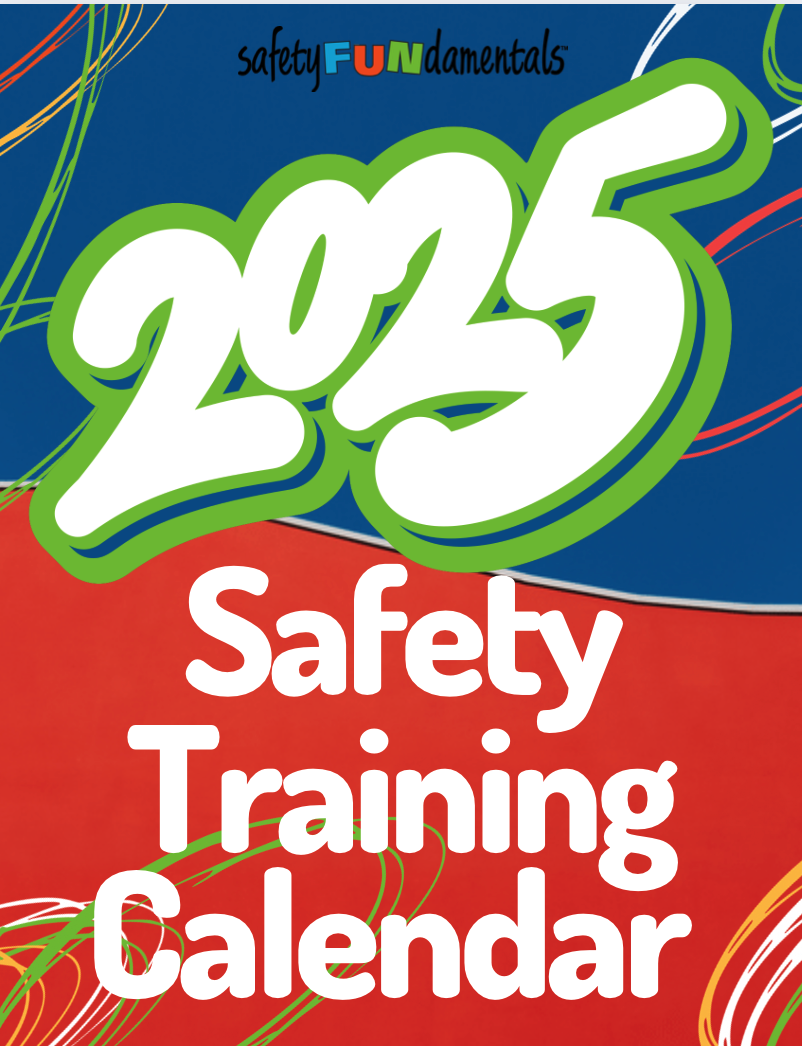 2025 Safety Training Calendar with Links