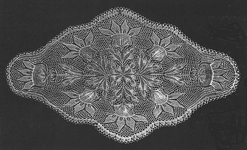 Kornblume Oval Doily In Knitted Lace By Herbert Niebling PDF A4 European Paper Size Kornblume oval doily in knitted lace by herbert niebling pdf a4 european paper size