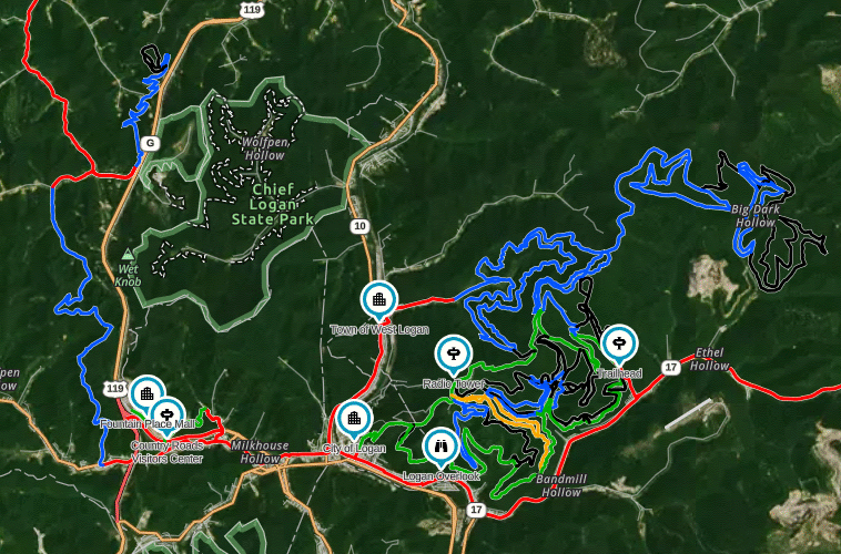 Hatfield McCoy Trails Bearwallow