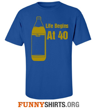 Life Begins At 40 Custom Birthday Shirt