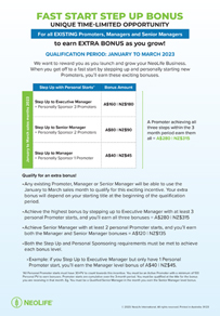 Fast Start Step Up Bonus