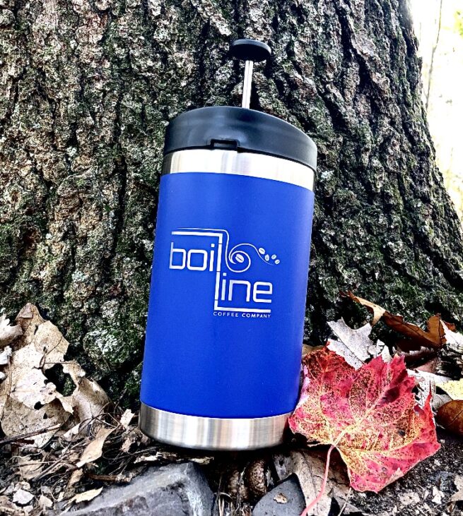 20oz Boil Line STEEL TOE COFFEE PRESS Boil Line Coffee Company
