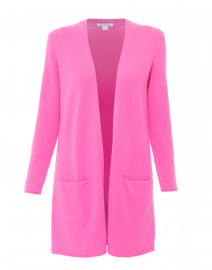 hot pink cashmere cardigan