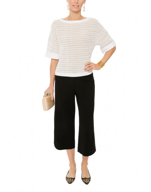 Charlton Black Cropped Tuxedo Pant Lafayette 148 Halsbrook