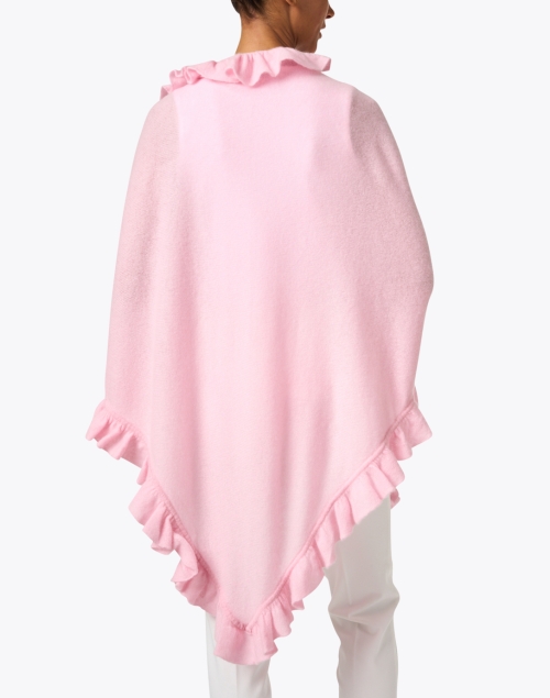 Pink Cashmere Signature Ruffle Shawl 