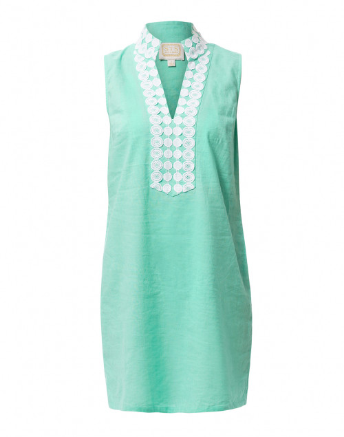 Mint Stretch Linen Cotton Tunic Dress Sail to Sable Halsbrook