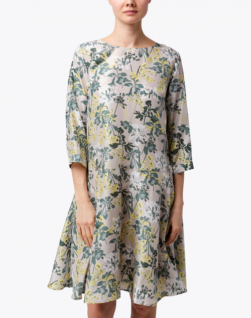 teal and yellow dress