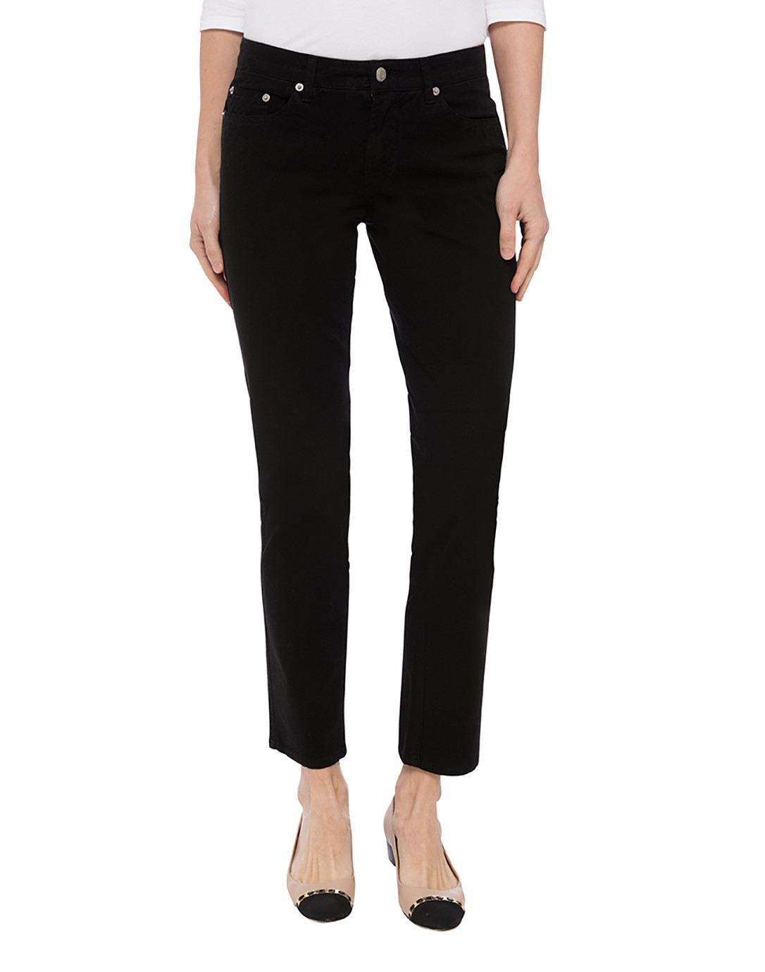 Black Stretch Cotton Twill Jeans Fabrizio Gianni Halsbrook