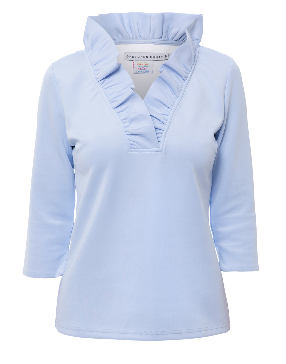 Gretchen scott ruffle neck top Clearance