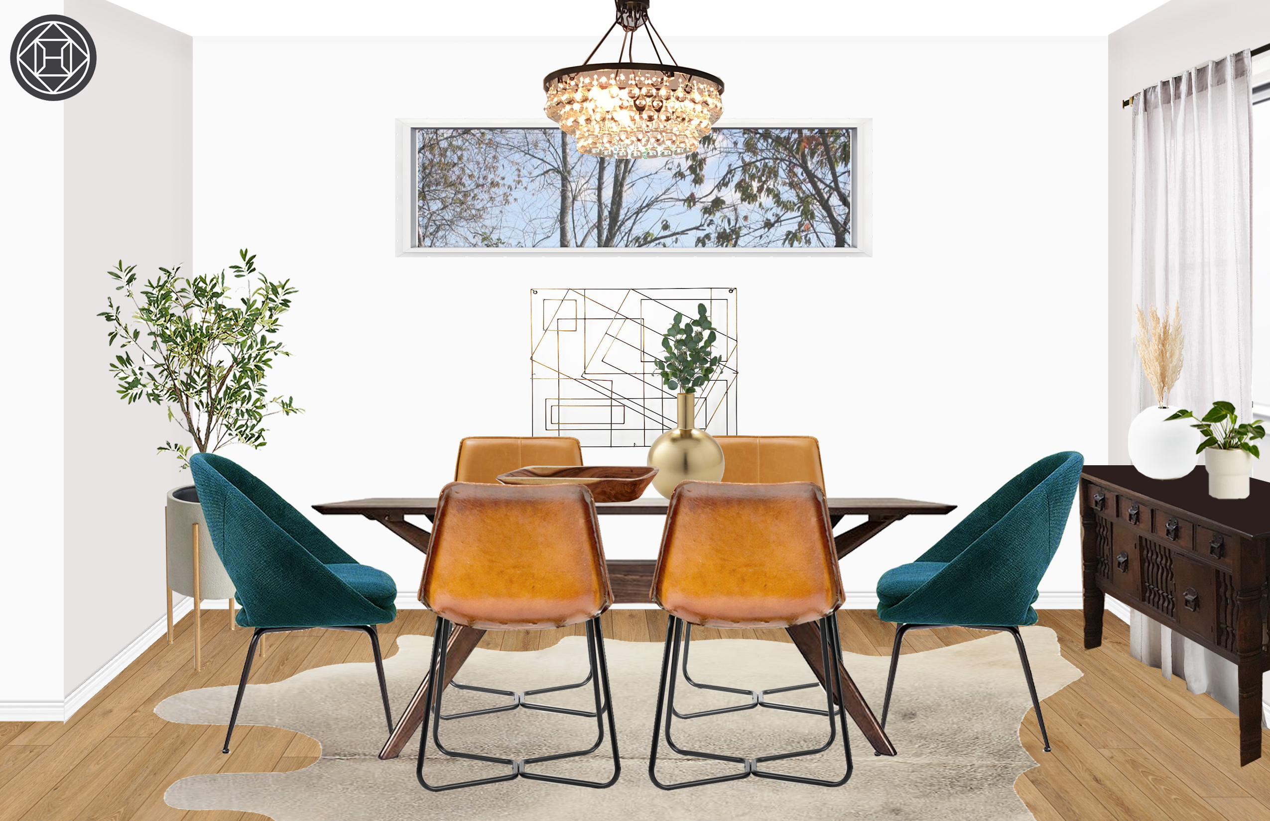 Contemporary Eclectic Dining Room Design By Havenly Interior