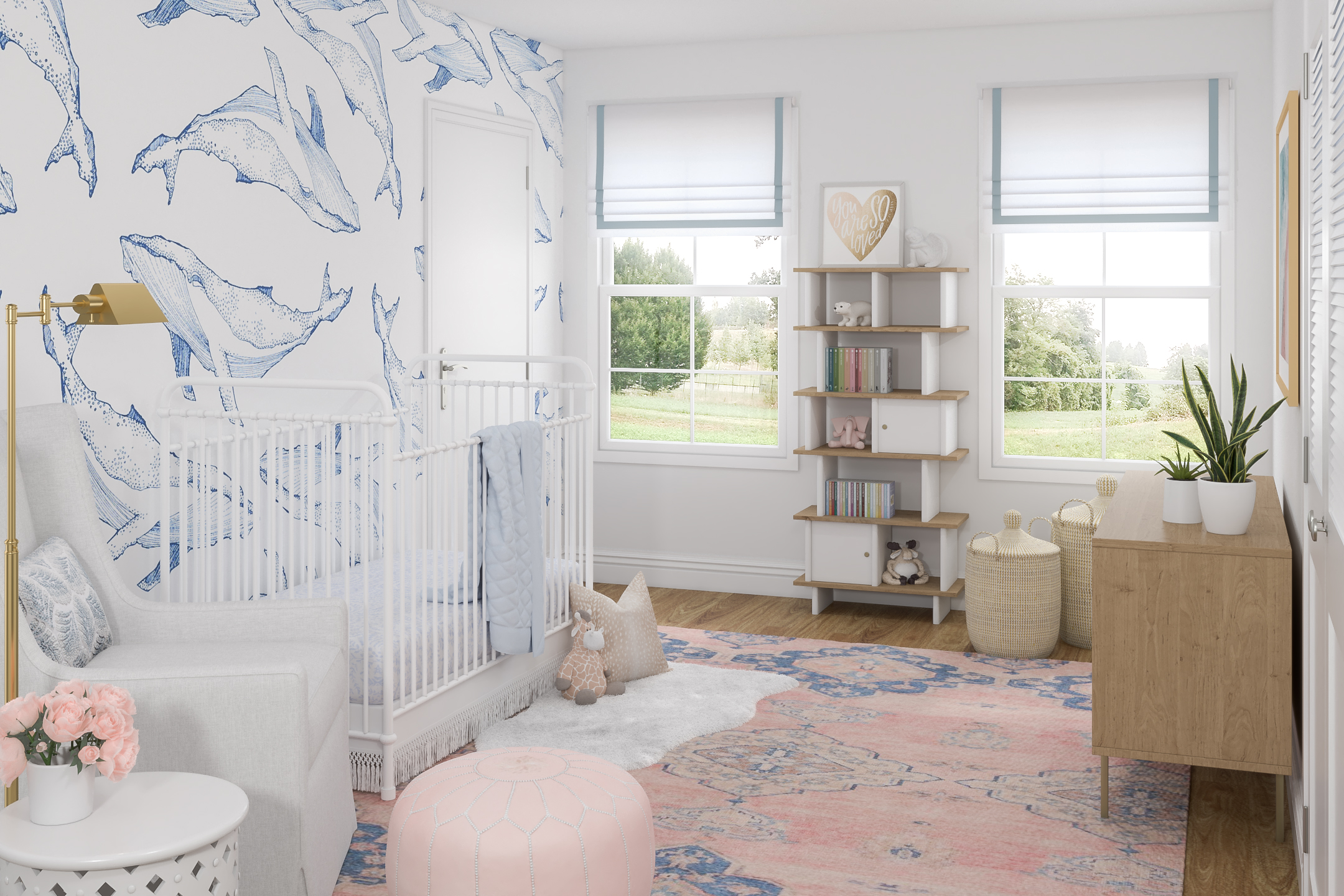 Coastal Nursery Interior Design Ideas Havenly