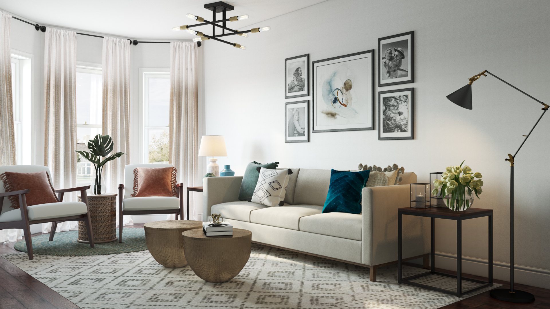 Bohemian, Scandinavian Ideas for the Living Room by Fendy | Havenly