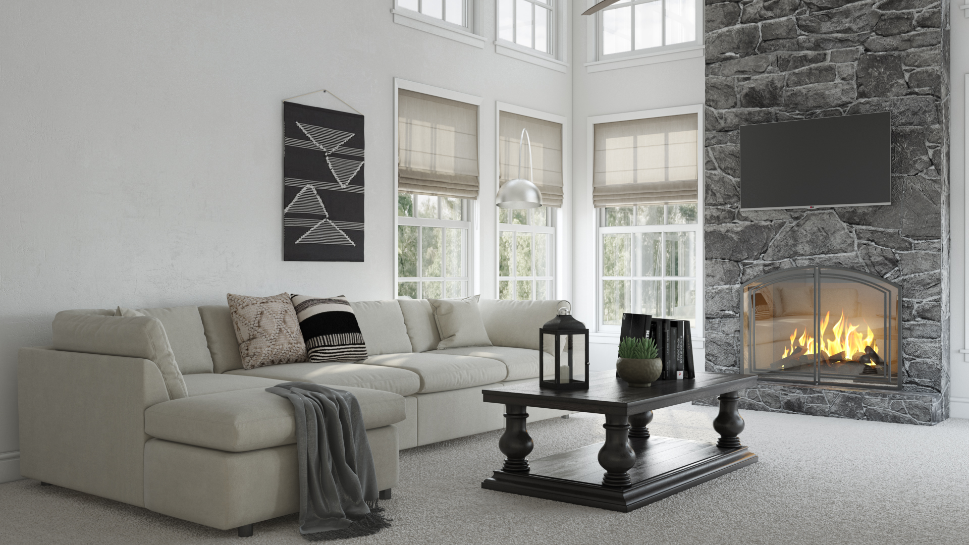 Modern, Industrial, Farmhouse Living Room by Kate | Havenly