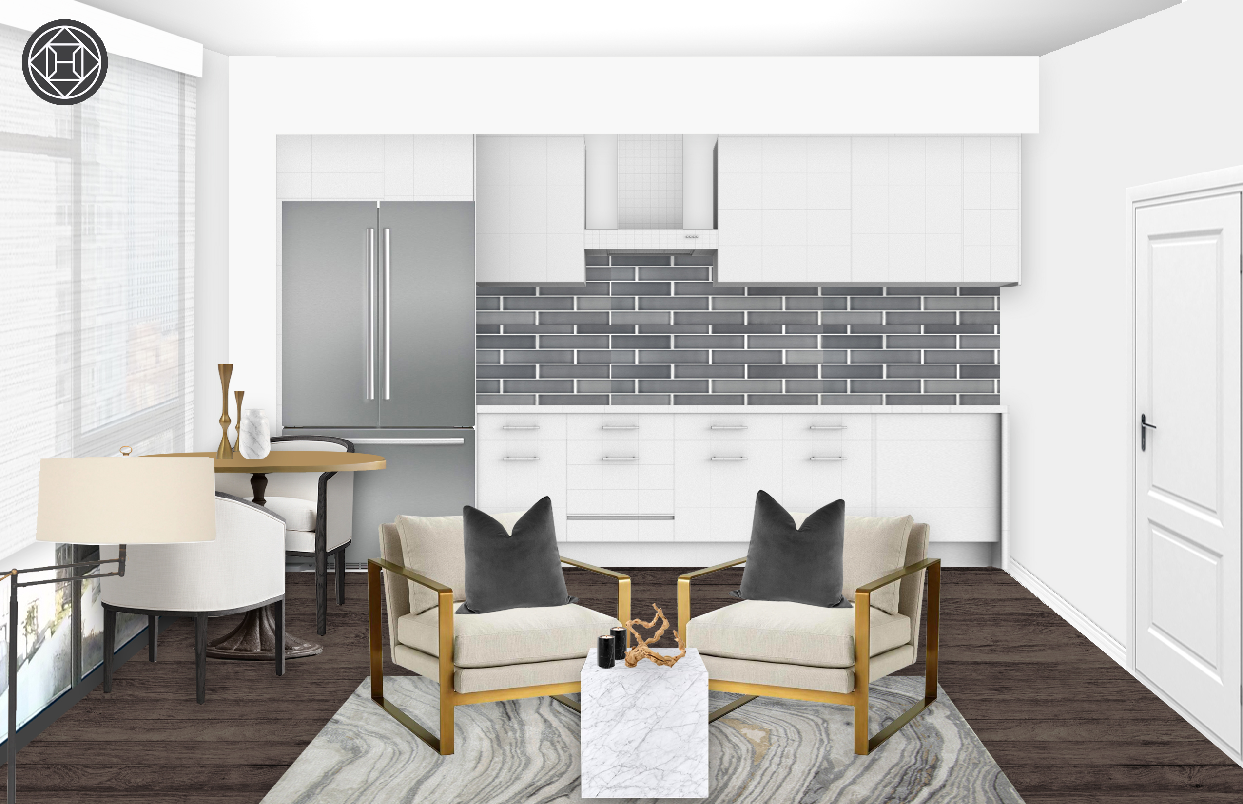 Contemporary Modern Minimal Living Room Design By Havenly