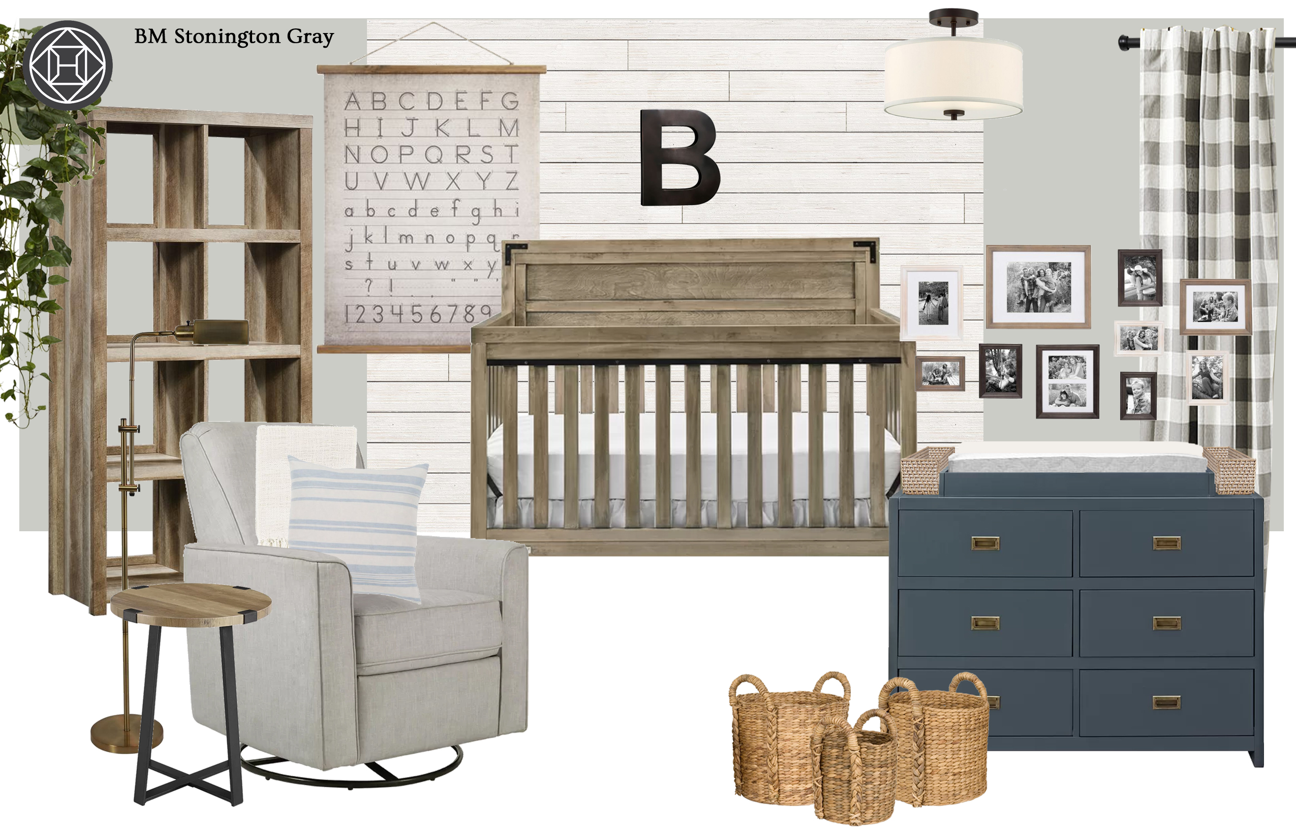 farmhouse changing table