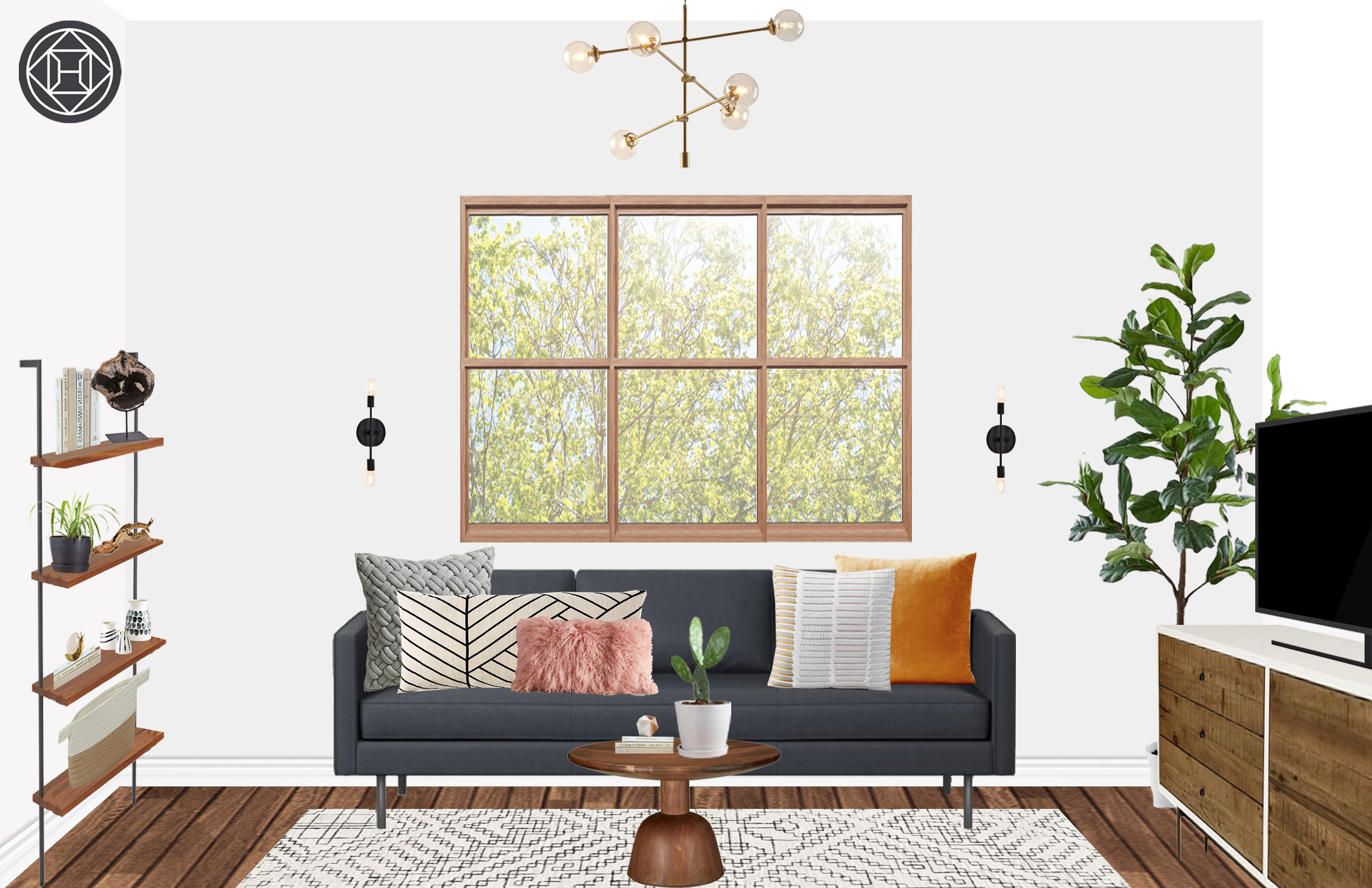 Bohemian Midcentury Modern Design By Havenly Interior Designer