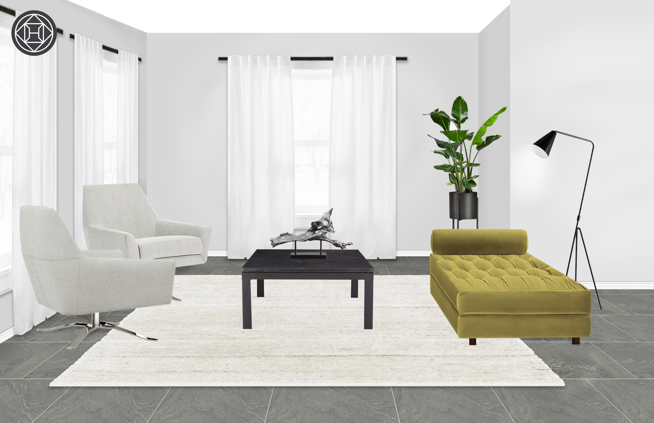 Modern, Industrial room Design by Havenly Interior Designer Leslie