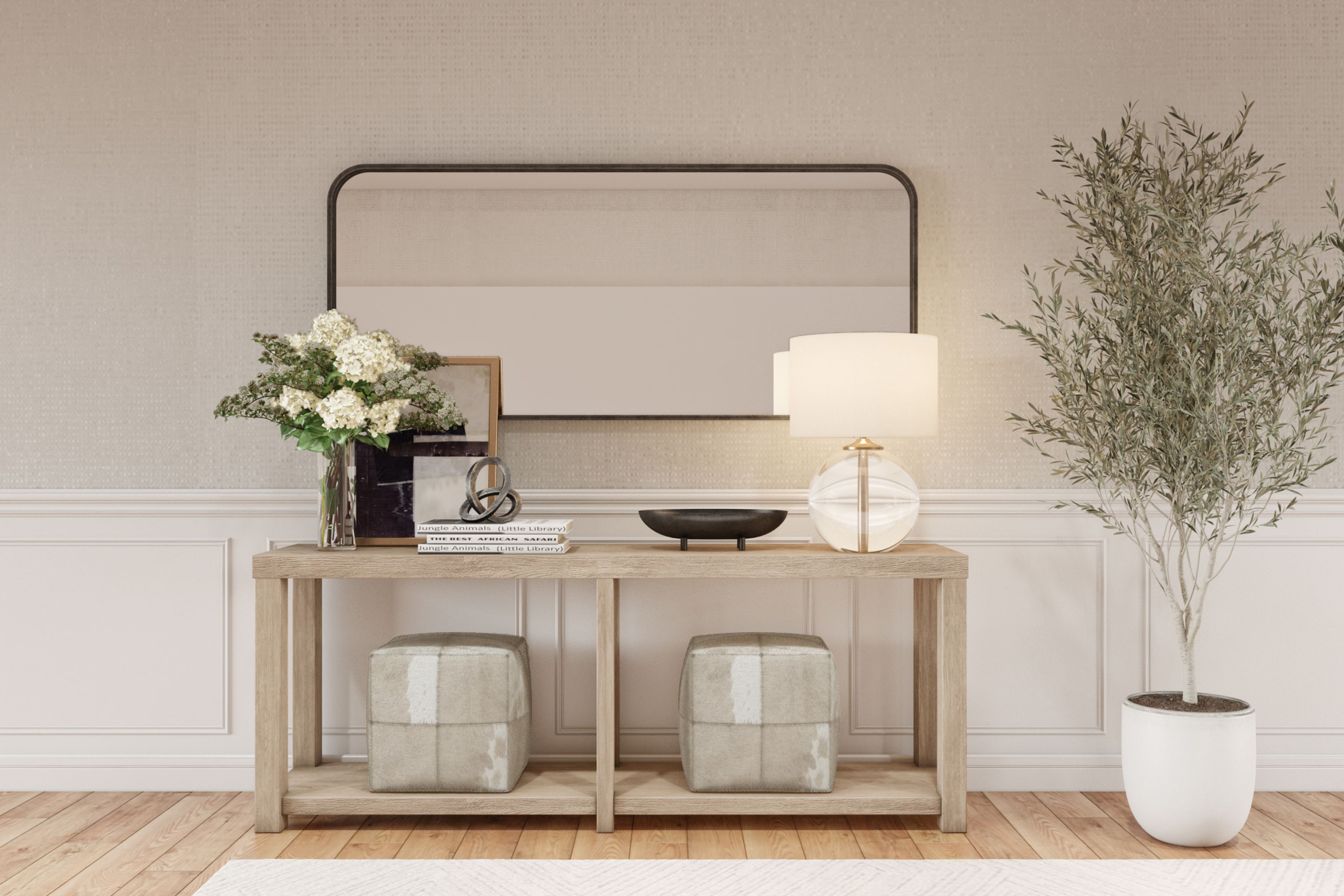 Modern, Glam Entryway by Carsey Havenly