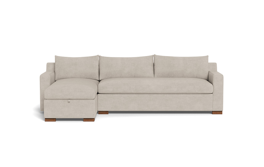 Sloan Left Chaise Sleeper Storage Sectional - Interior Define | Havenly