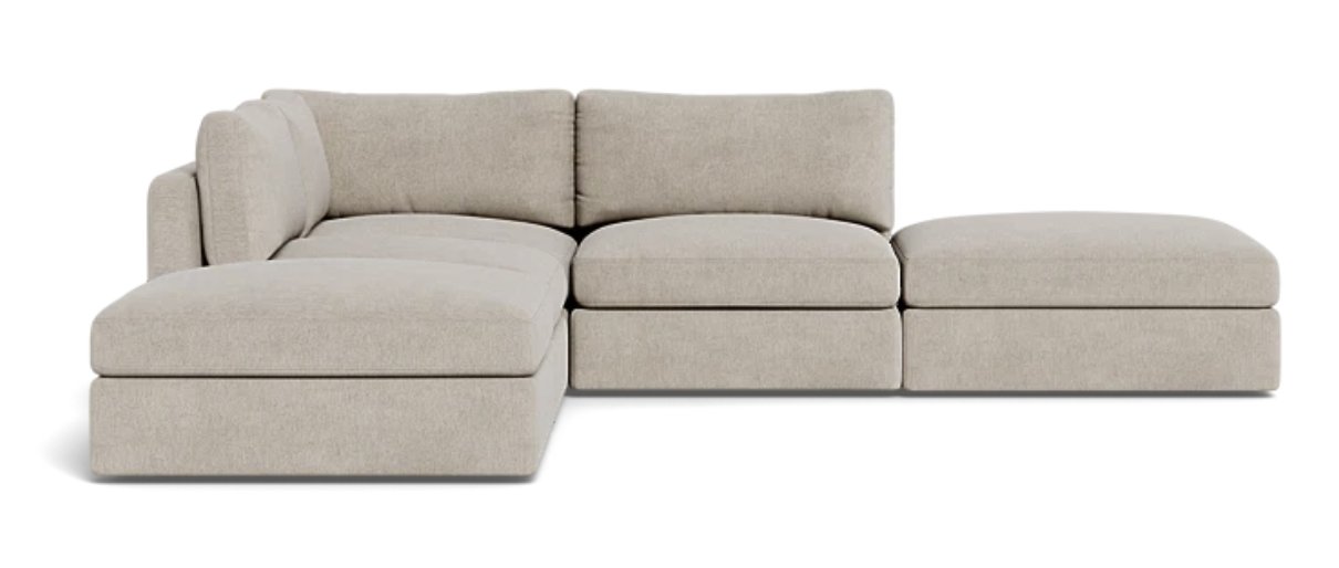 Tatum Modular Corner Sectional with Ottomans - Interior Define | Havenly