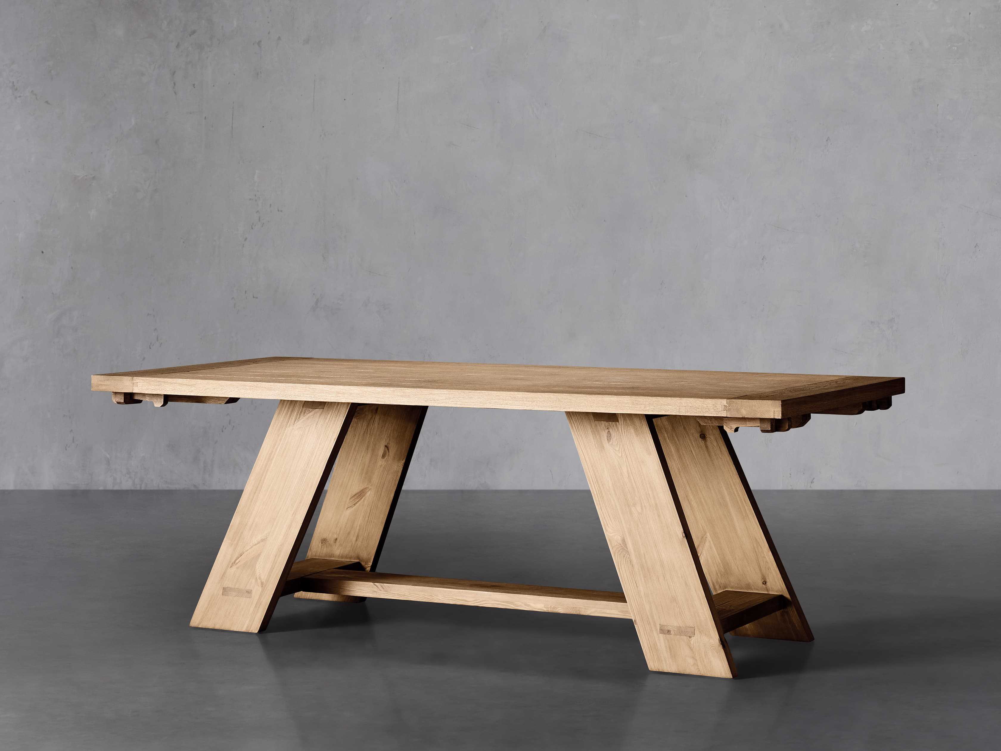 Whitby 118" Extension Dining Table in Honey Wood Natural Arhaus Havenly