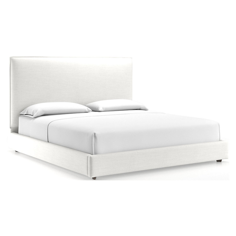 Lotus Upholstered King Bed with 53.5" Headboard Crate and Barrel
