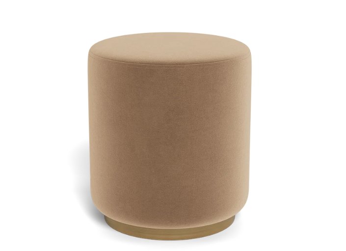 Fae Small Round Ottoman - Interior Define | Havenly