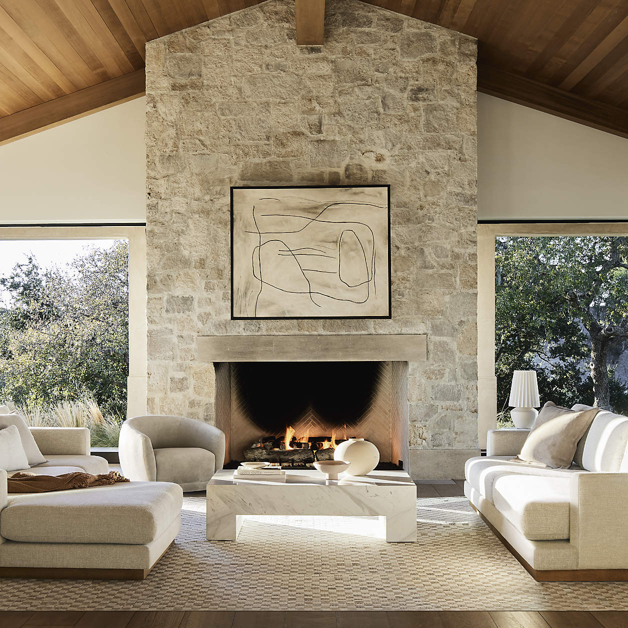Crate & Barrel Tidal Sectional Sofa - Thumbnail 5