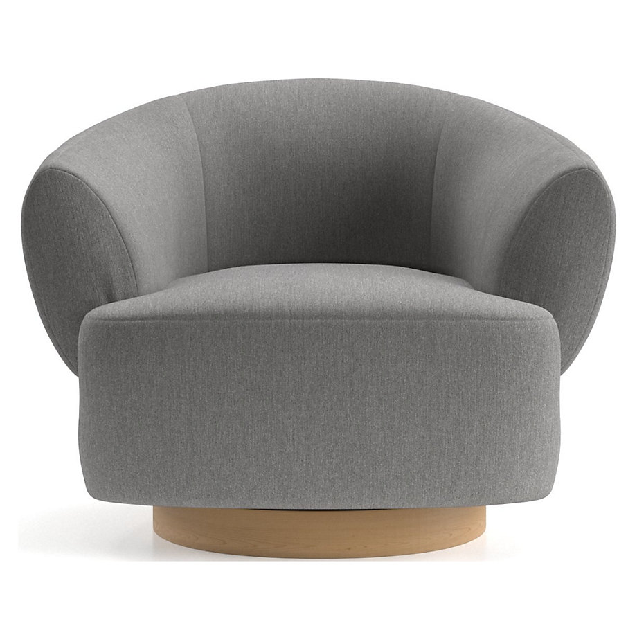 Merrick Swivel Chair Crate and Barrel Havenly