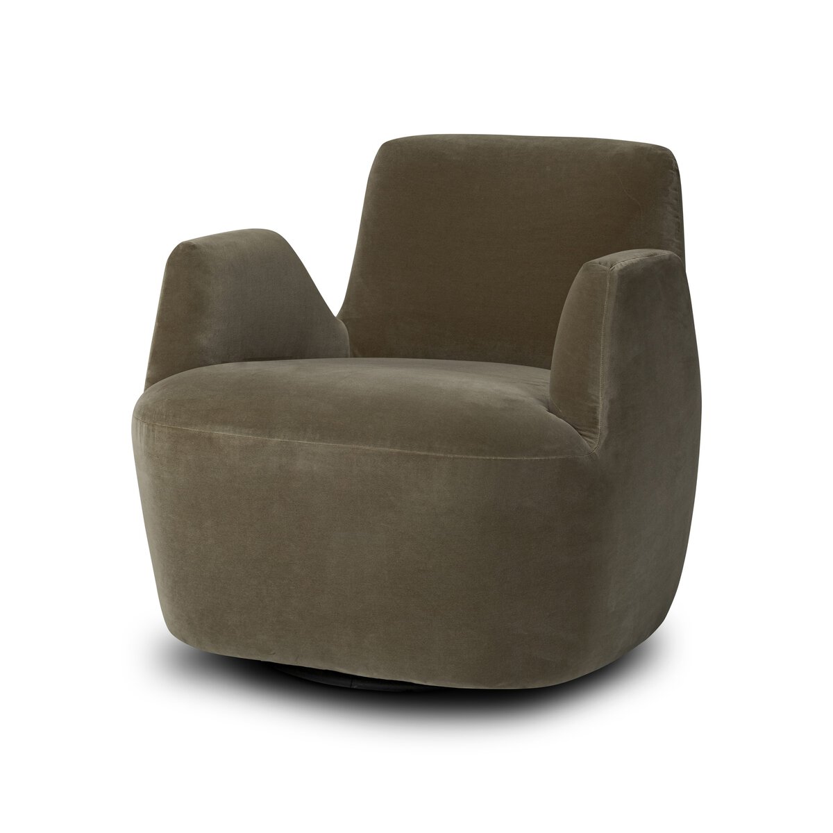 Reed Swivel Chair Sapphire Sage Four Hands Havenly