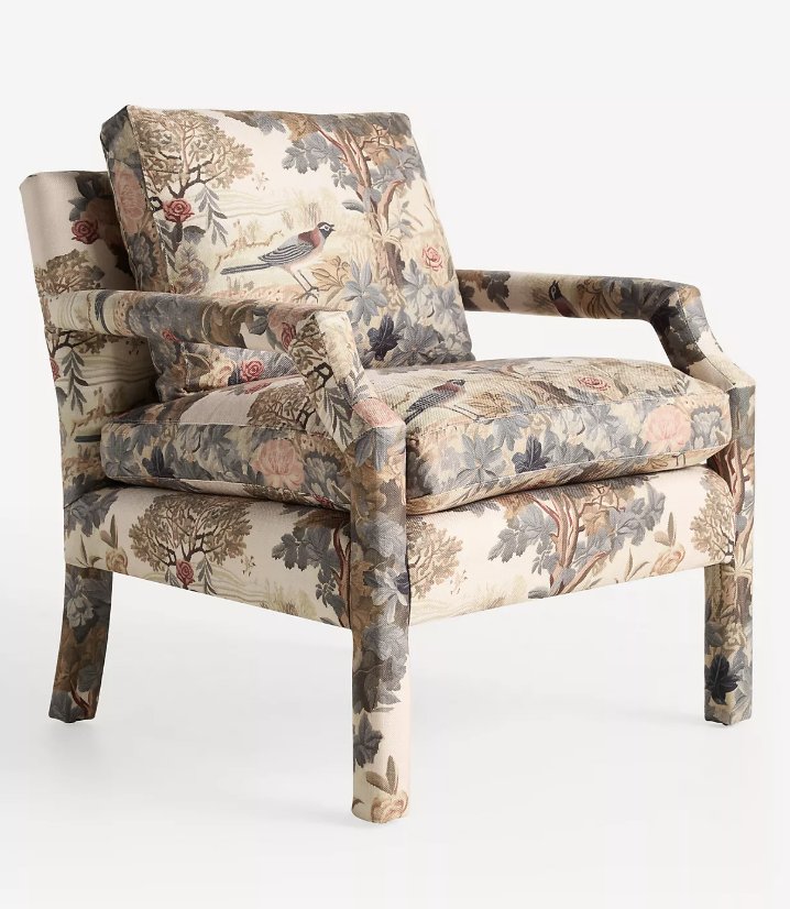 Delaney Frederica Velvet Accent Chair Anthropologie Havenly