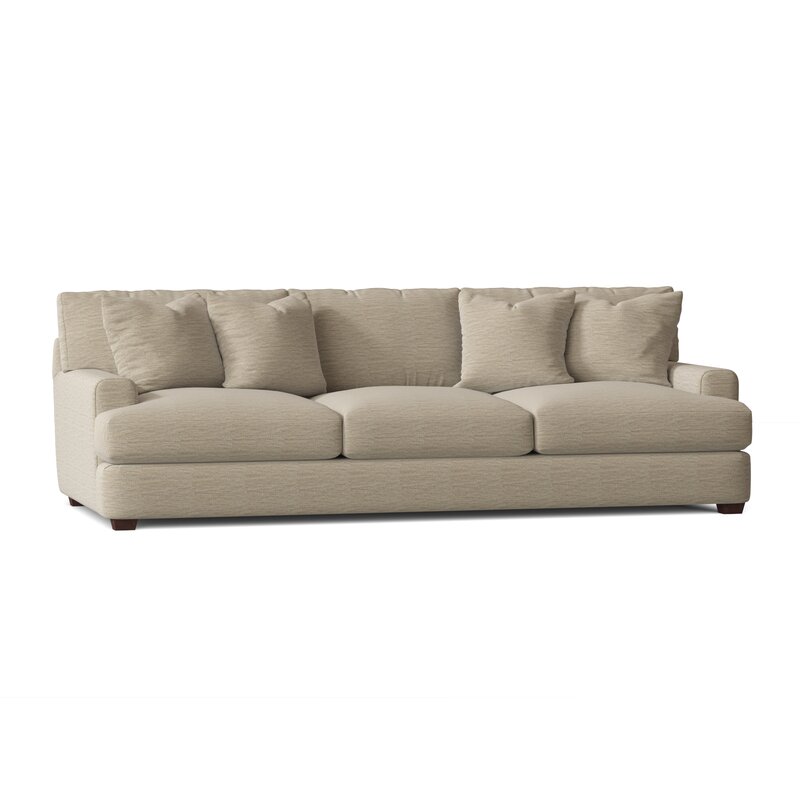 Elisa 90" Recessed Arm Sofa with Reversible Cushions - Wayfair | Havenly
