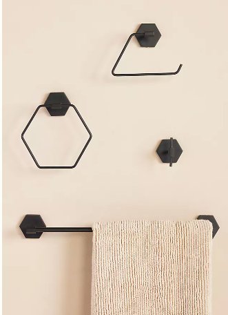 Hexagon Towel Bar Anthropologie Havenly