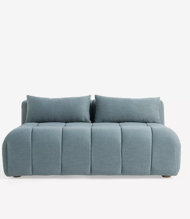 Kora Tufted Performance Woven Modular Armless Sofa - Anthropologie