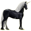 Riding unicorn Black