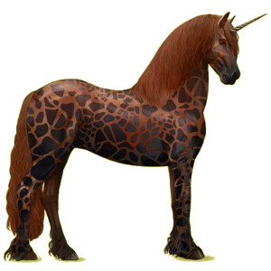 Riding unicorn Friesian Black