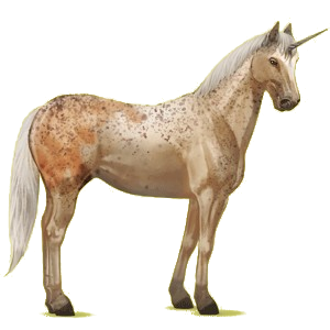 Riding unicorn Paint Horse Chestnut Overo