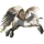 Riding pegasus Arabian Horse Light Gray