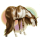 Riding unicorn Curly Dapple Gray