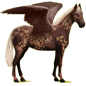 Riding pegasus Hanoverian Dark Bay