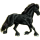 Riding pegasus Friesian Black