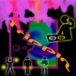 Visuals at a party by RenaissanceGirl