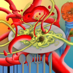 action dinner!! by kirbyUFO