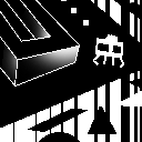 PacInvader. I dunno--just continuing the blockyness. by MrBeefy