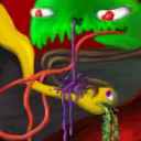 Pukey MyWeirdhair meets Snotty von Greenenheimer by Pasty