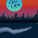 sunset city by UglyPuppy