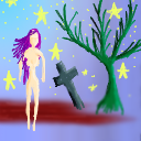 cemetery woman by UglyPuppy