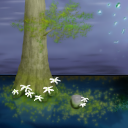 Lone cypress by Elixir